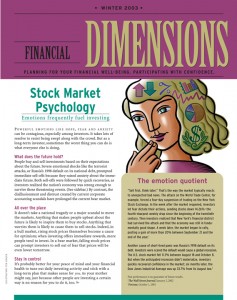 SmartMoney Custom Solutions: Dimensions, Winter 2003