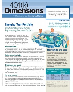 SmartMoney Custom Solutions: Dimensions, Winter 2005