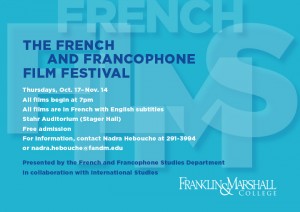 Franklin and Marshall College French Film Festival Post Card