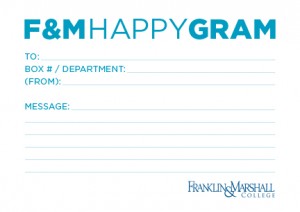 Franklin and Marshall College Happy Gram