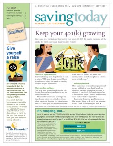 SmartMoney Custom Solutions: Saving Today, Fall 2007