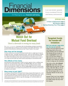 SmartMoney Custom Solutions: Dimensions, Spring 2006